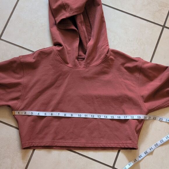 Lululemon All Yours Cropped Hoodie Rustic Clay Color Size 8 - Picture 3 of 8
